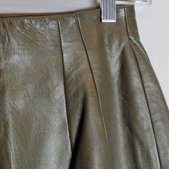 VTG Leather Pencil Skirt - Picture 7 of 10